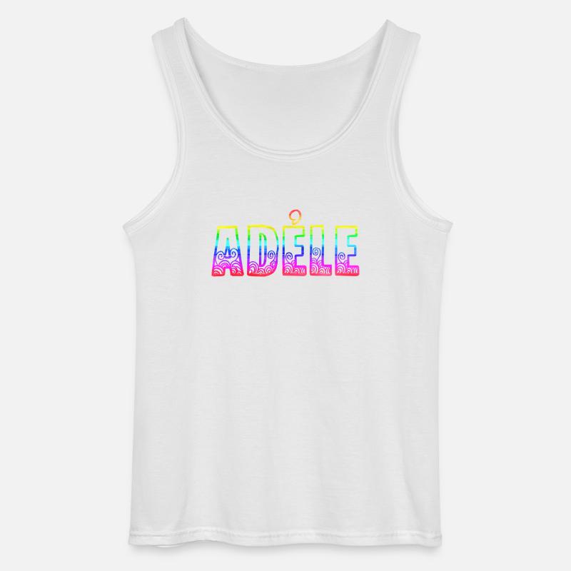 adéle rs arc-en-ciel - Débardeur Gildan Homme - blanc