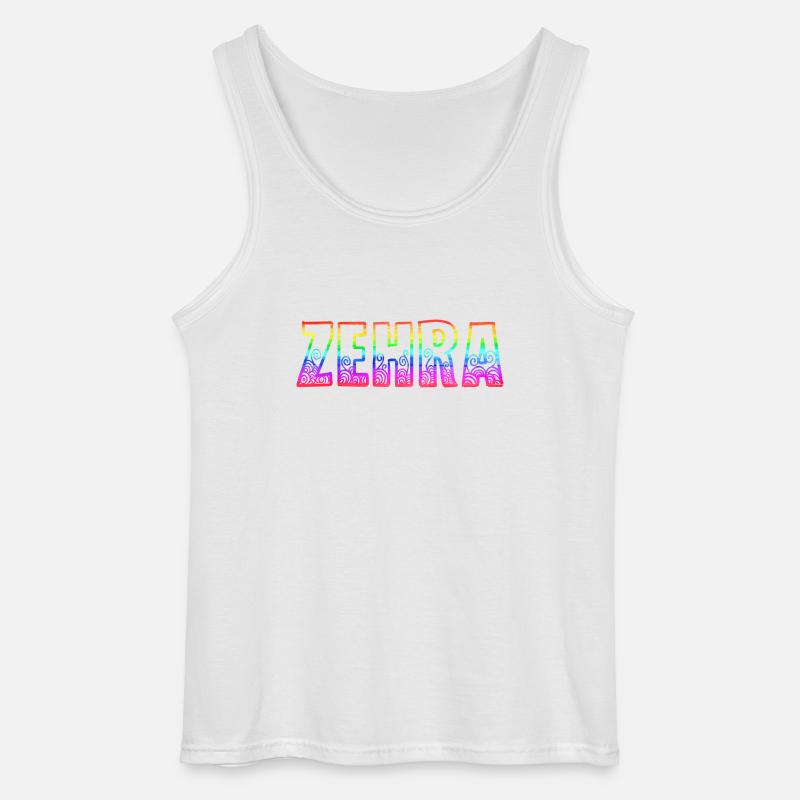 Zehra RS Rainbow - Gildan Men’s Tank Top - white