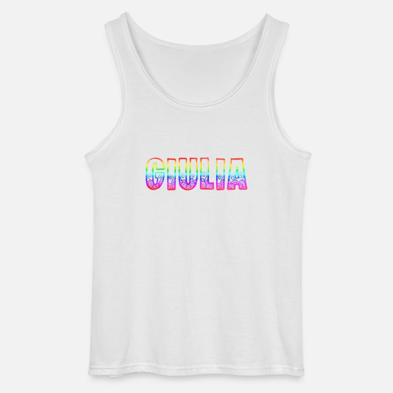 giulia rs regenbogen - Gildan Männer Tank Top - Weiß