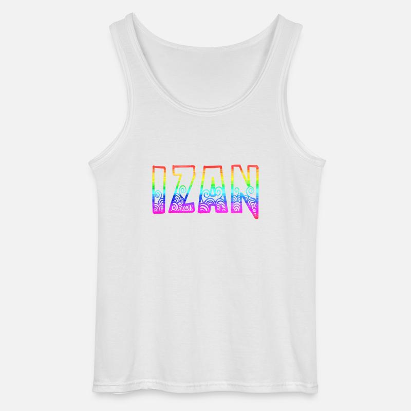 Izan RS Rainbow - Gildan Men’s Tank Top - white