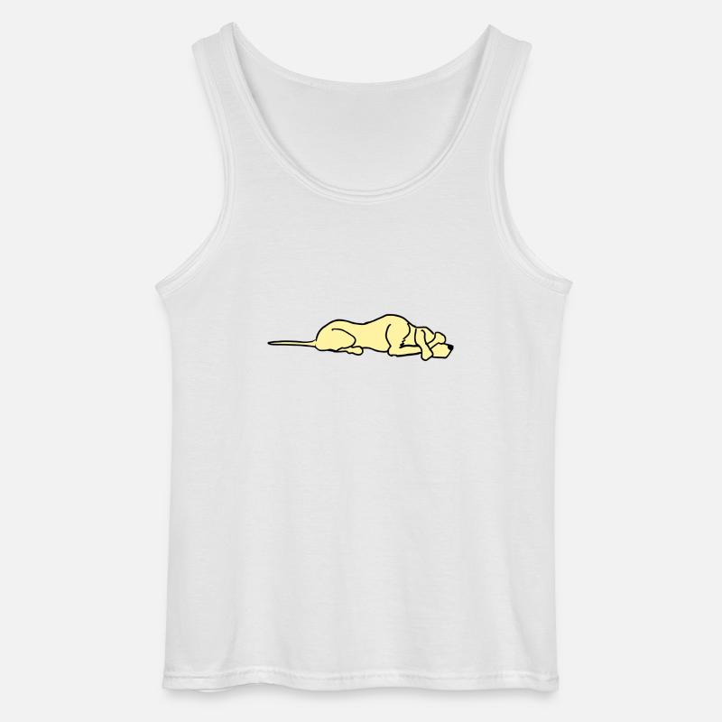 Hund Comic - Gildan Männer Tank Top - Weiß