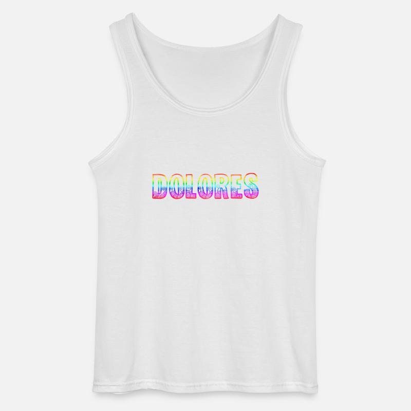 dolores rs regenbogen - Gildan Männer Tank Top - Weiß