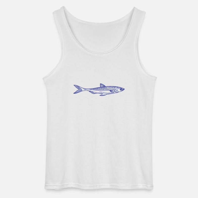 Fisch - Gildan Männer Tank Top - Weiß