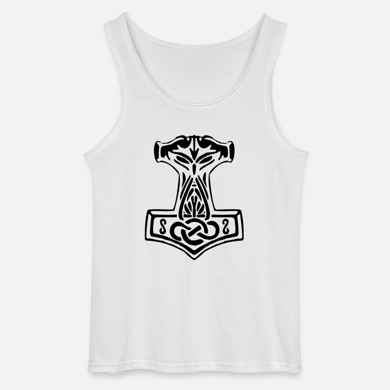 Mjoelnir 01 - Thorshammer - Gildan Männer Tank Top - Weiß