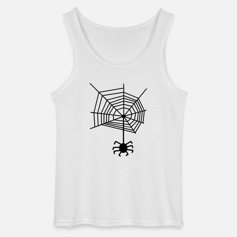 Spider web spiderweb Spider - Gildan Men’s Tank Top - white