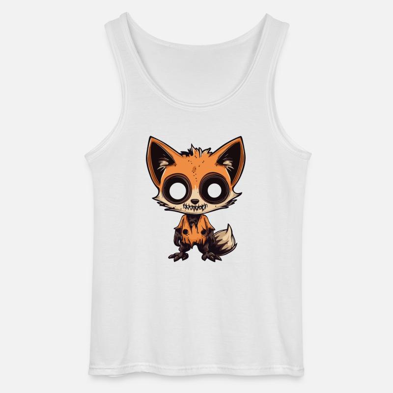 Fuchs Halloween Comic Lustig - Gildan Männer Tank Top - Weiß