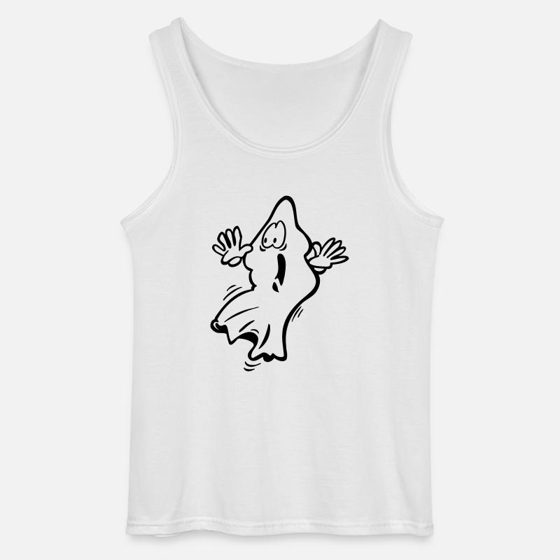 Ghost Geist gespenst - Gildan Männer Tank Top - Weiß