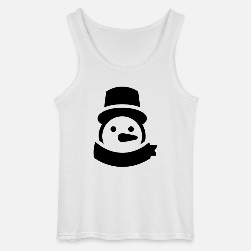 schneemann kopf - Gildan Männer Tank Top - Weiß