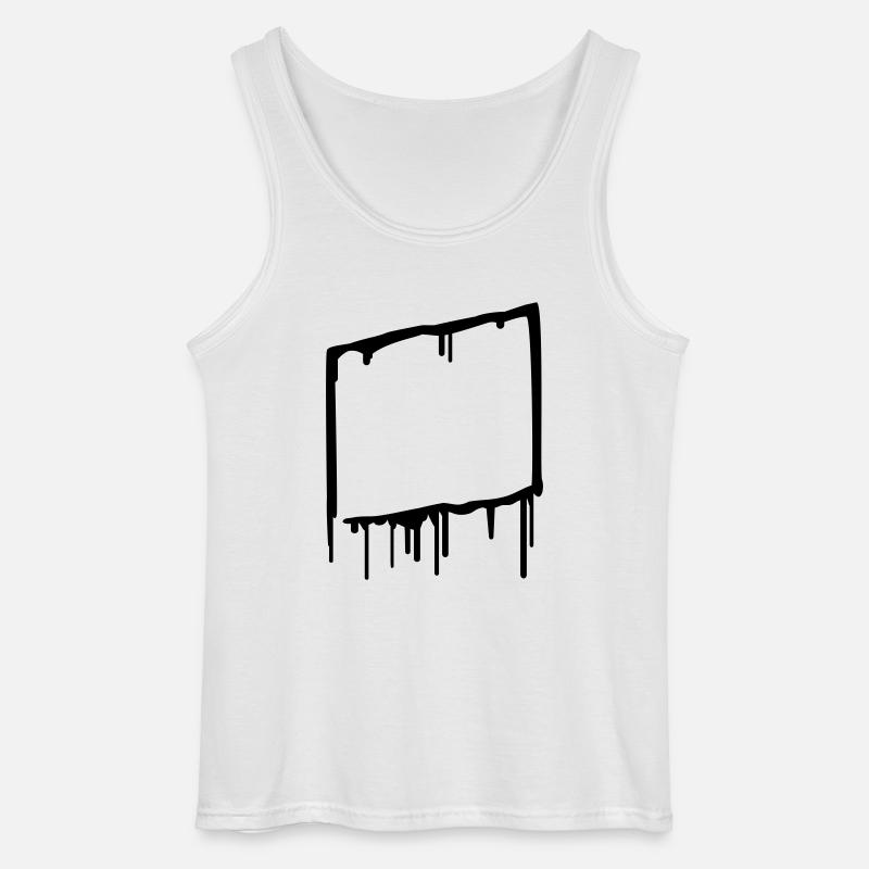 graffiti_frame - Gildan Männer Tank Top - Weiß