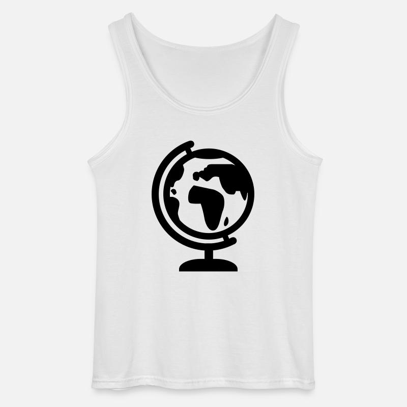 Globus - Gildan Männer Tank Top - Weiß