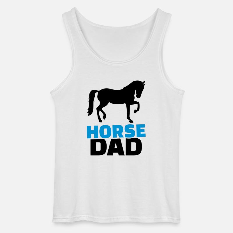 Pferd - Gildan Männer Tank Top - Weiß