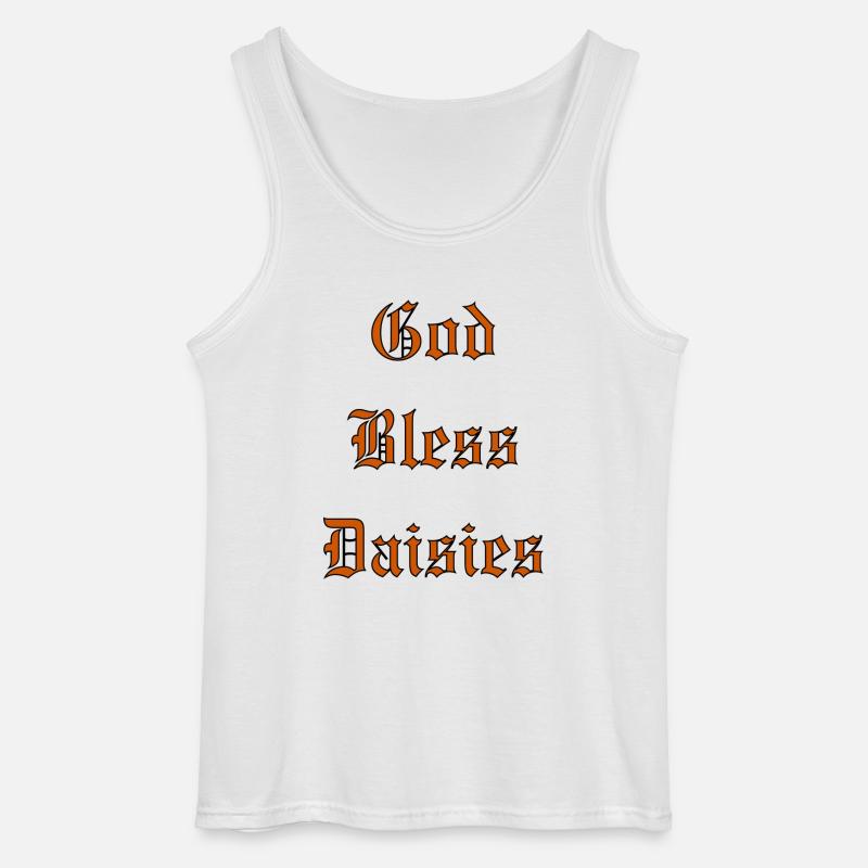 GodBlessDaisies - Gildan Männer Tank Top - Weiß