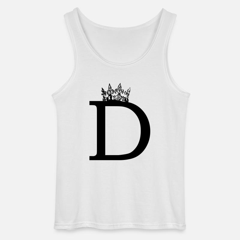 krone D - Gildan Männer Tank Top - Weiß