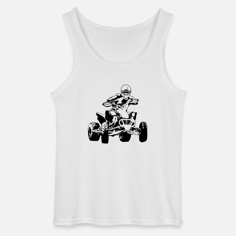 Quad - Gildan Männer Tank Top - Weiß