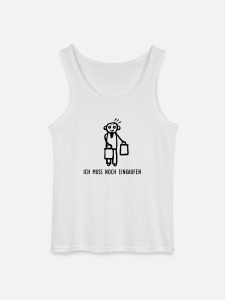 Muss noch einkaufen - Gildan Männer Tank Top - Weiß