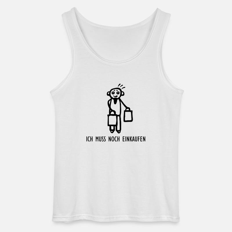 Muss noch einkaufen - Gildan Männer Tank Top - Weiß