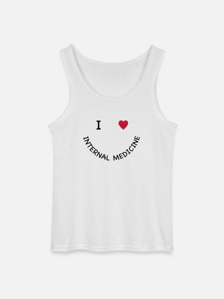 I love internal medicine - Gildan Men’s Tank Top - white