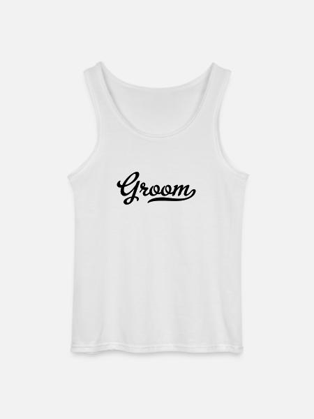 Bridegroom - Gildan Men’s Tank Top - white