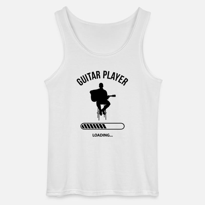 Guitar Player Loading - Gildan Männer Tank Top - Weiß