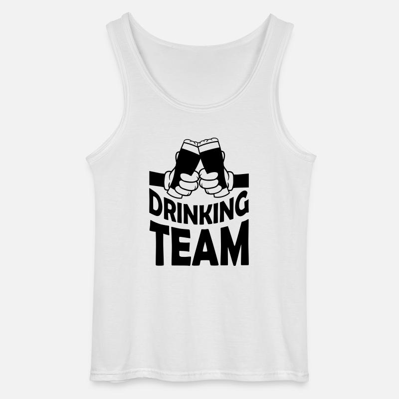 Freunde Drinking Team Bier - Gildan Männer Tank Top - Weiß