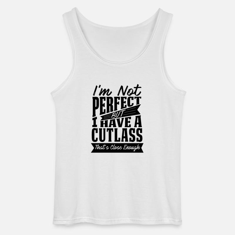 PERFEKT MIT CUTLASS AUTO - Gildan Männer Tank Top - Weiß