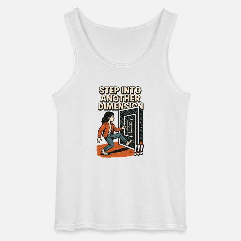 Step into another Dimension - Gildan Männer Tank Top - Weiß