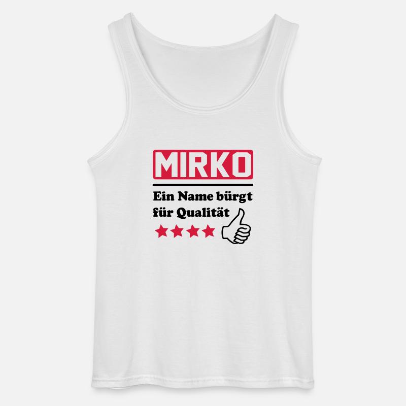 mirko - Gildan Männer Tank Top - Weiß