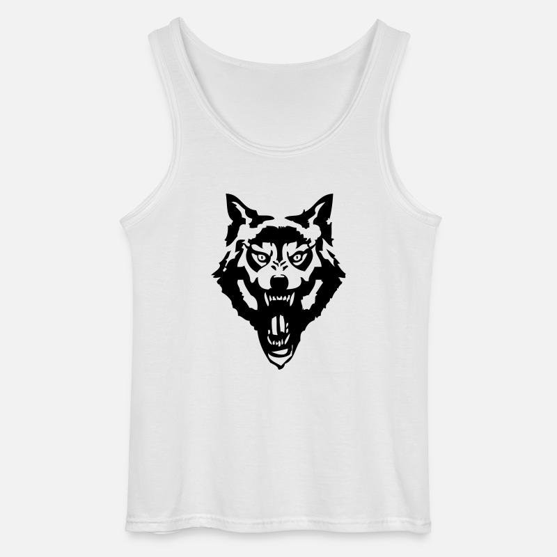werewolf - Gildan Männer Tank Top - Weiß