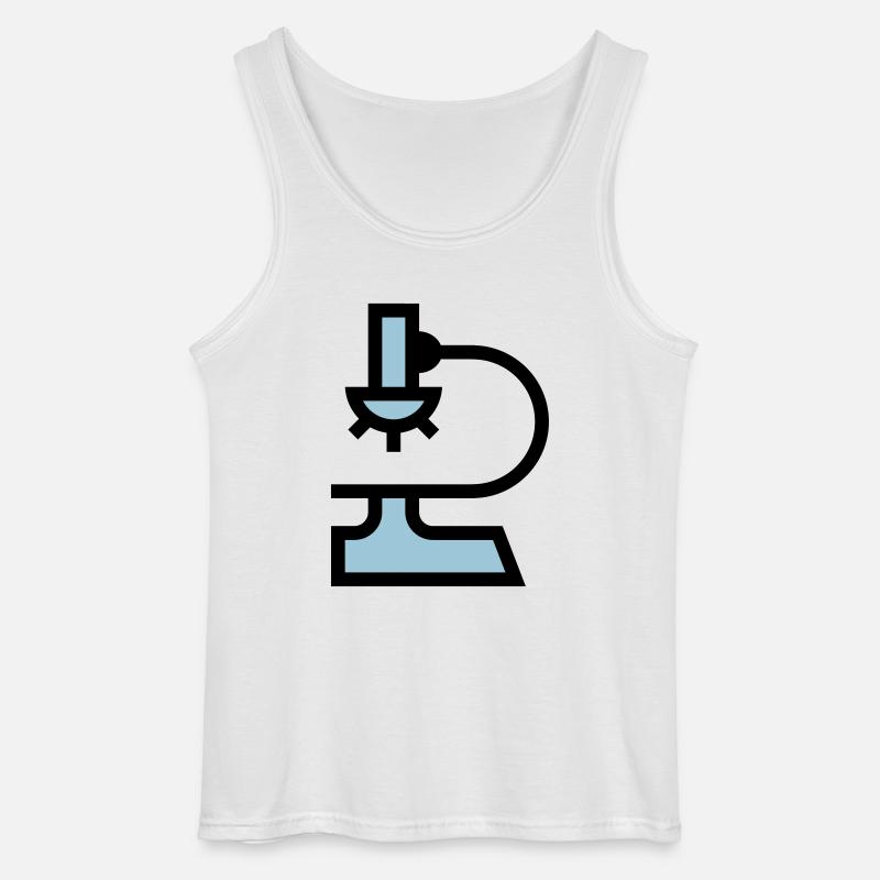 Labor Mikroskop - Gildan Männer Tank Top - Weiß
