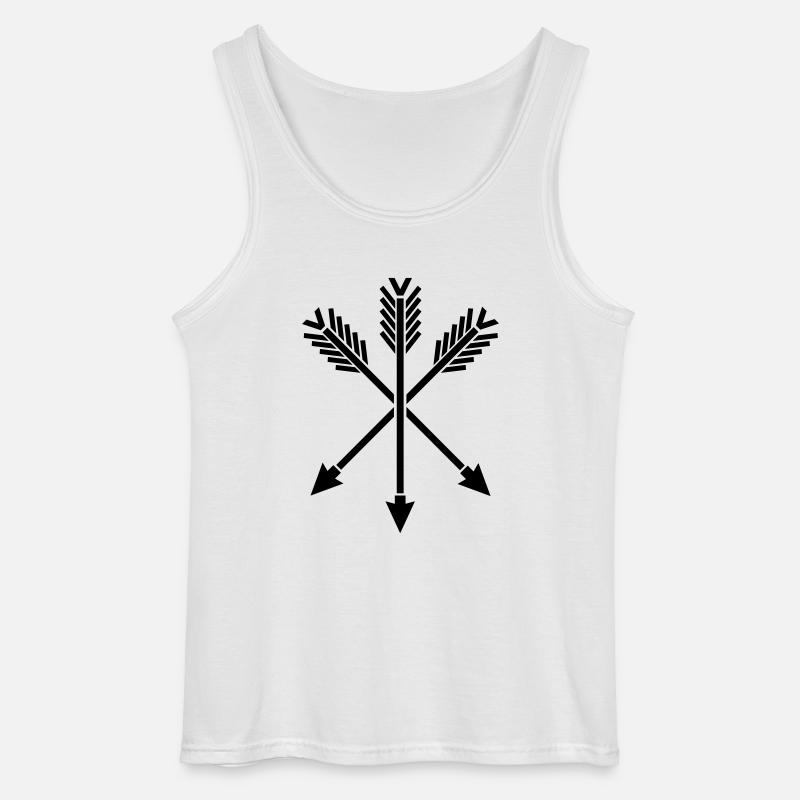 pfeile_design_ad1 - Gildan Männer Tank Top - Weiß