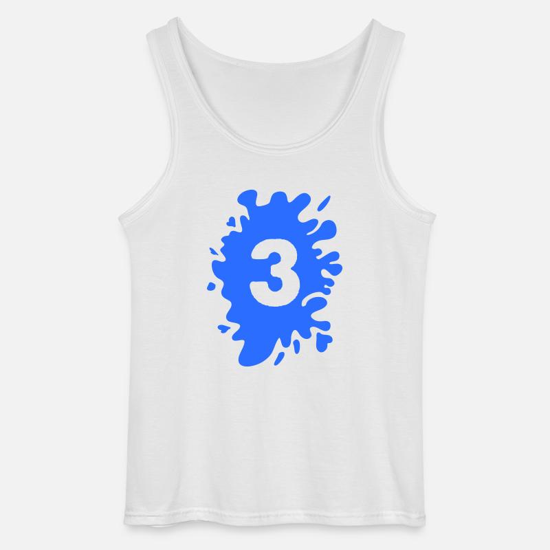 Klecks 3 - Gildan Männer Tank Top - Weiß