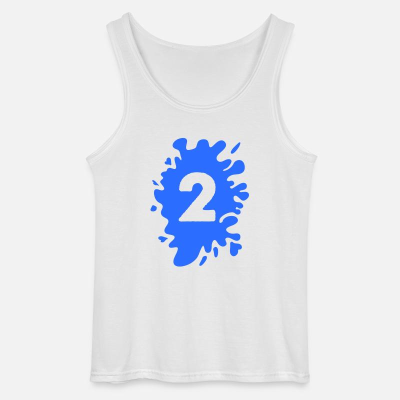 Klecks 2 - Gildan Männer Tank Top - Weiß