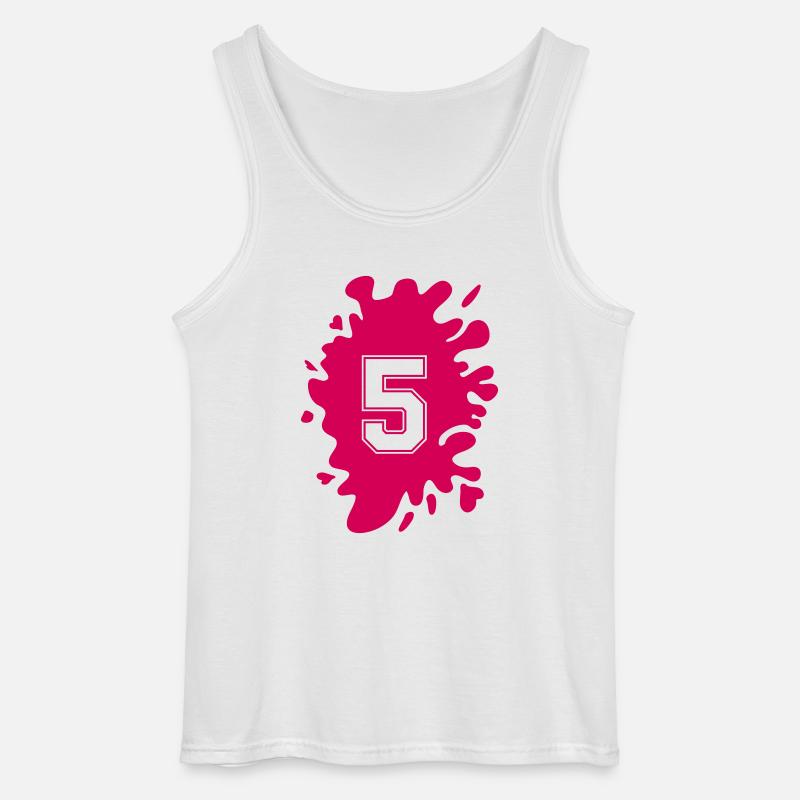 Klecks 5 - Gildan Männer Tank Top - Weiß