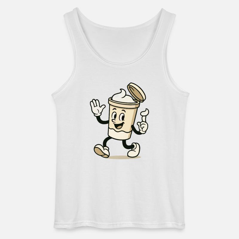 eiscreme becher comic - Gildan Männer Tank Top - Weiß