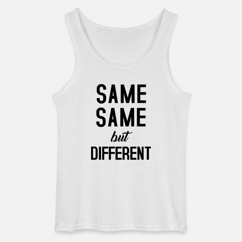 Same Same - Gildan Men’s Tank Top - white