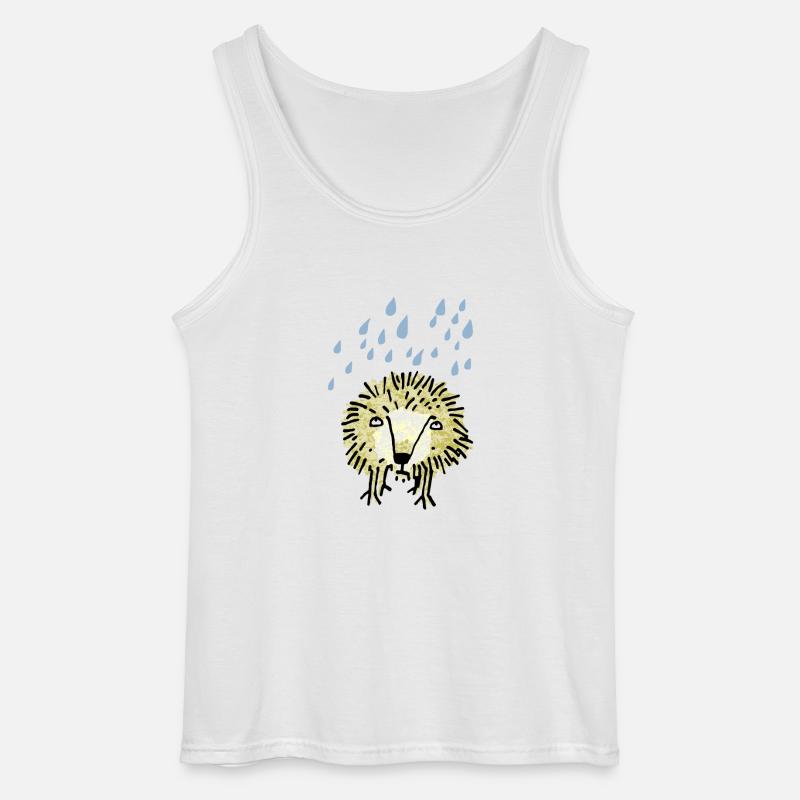 Igel - Gildan Männer Tank Top - Weiß
