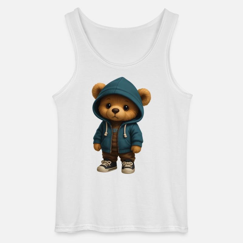 Kapuzenpullover Teddy - Gildan Männer Tank Top - Weiß