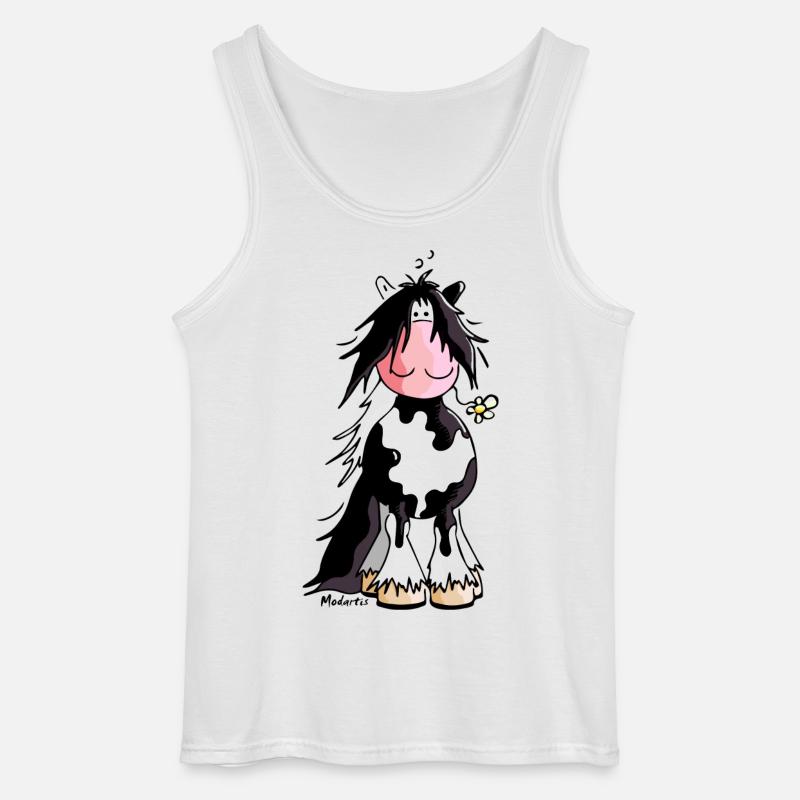 Irish Tinker - Gypsy Cob - Pferd - Gildan Männer Tank Top - Weiß