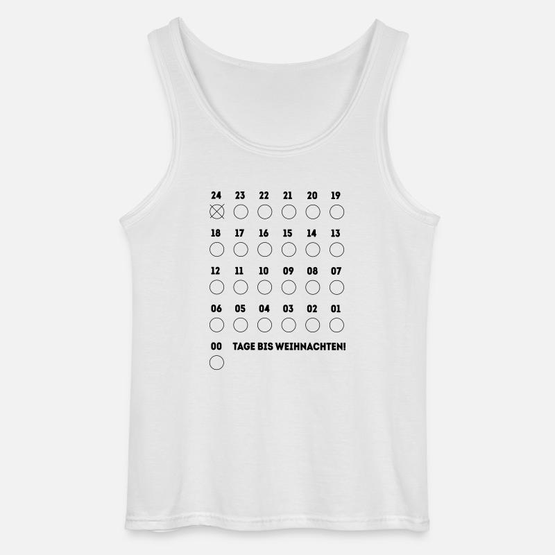 Adventskalender - Gildan Männer Tank Top - Weiß