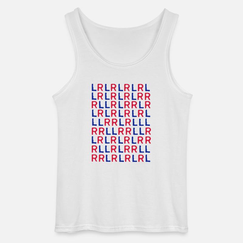 leftrightleftleft - Gildan Männer Tank Top - Weiß