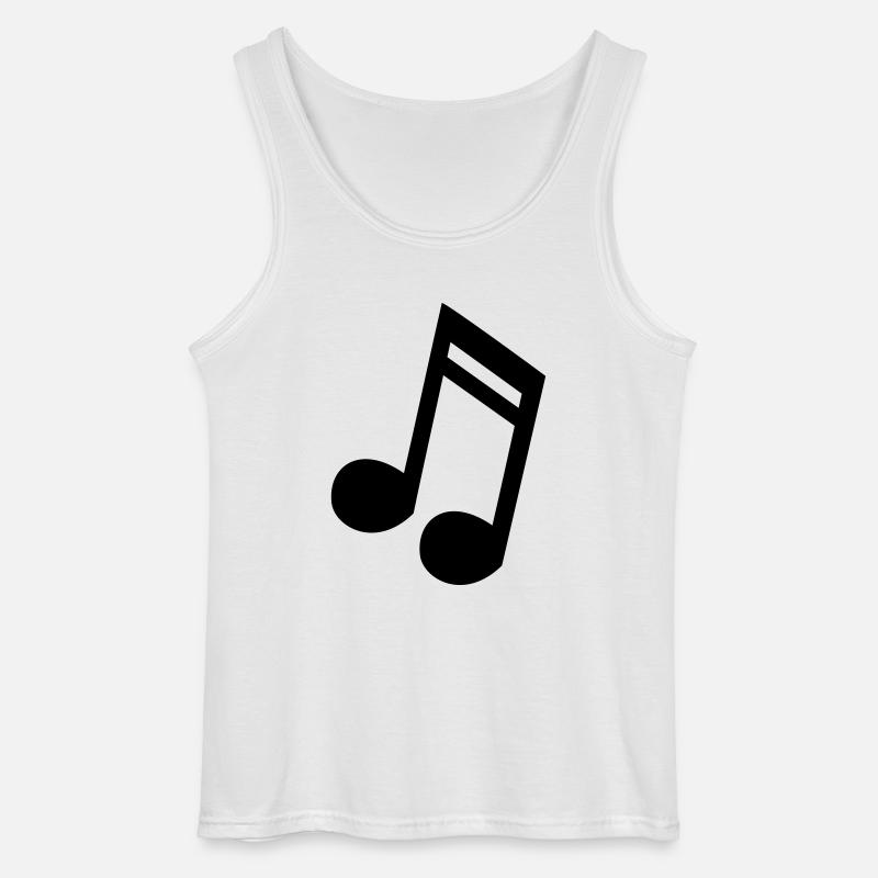 Note 16tel Musik Töne Geschenkidee - Gildan Männer Tank Top - Weiß