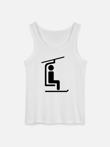 Sessellift - Gildan Männer Tank Top - Weiß