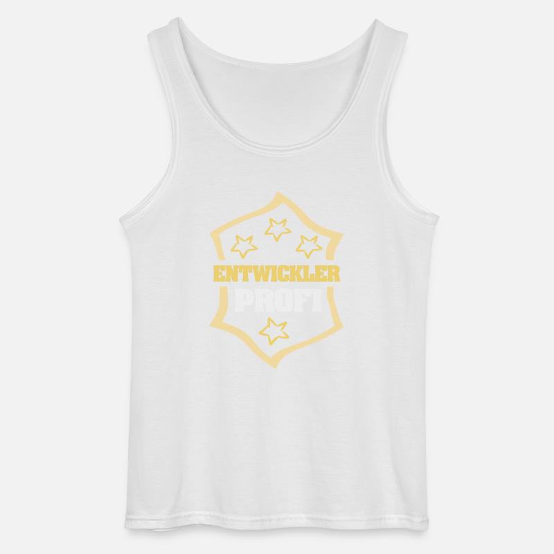 Occupation Developer - Gildan Men’s Tank Top - white