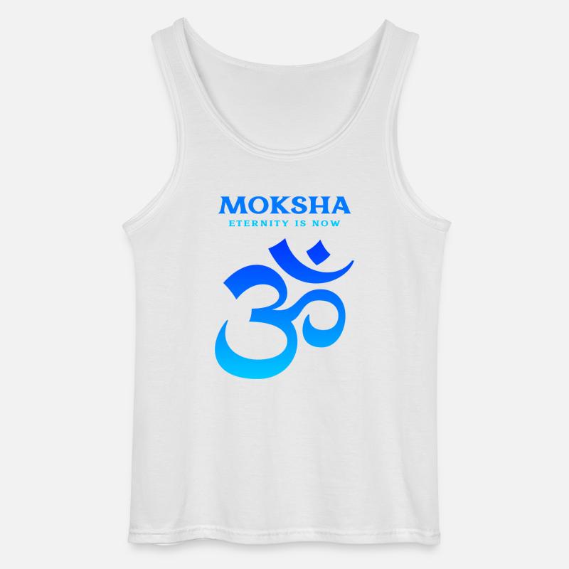 Moksha Eternity is Now - Gildan Männer Tank Top - Weiß