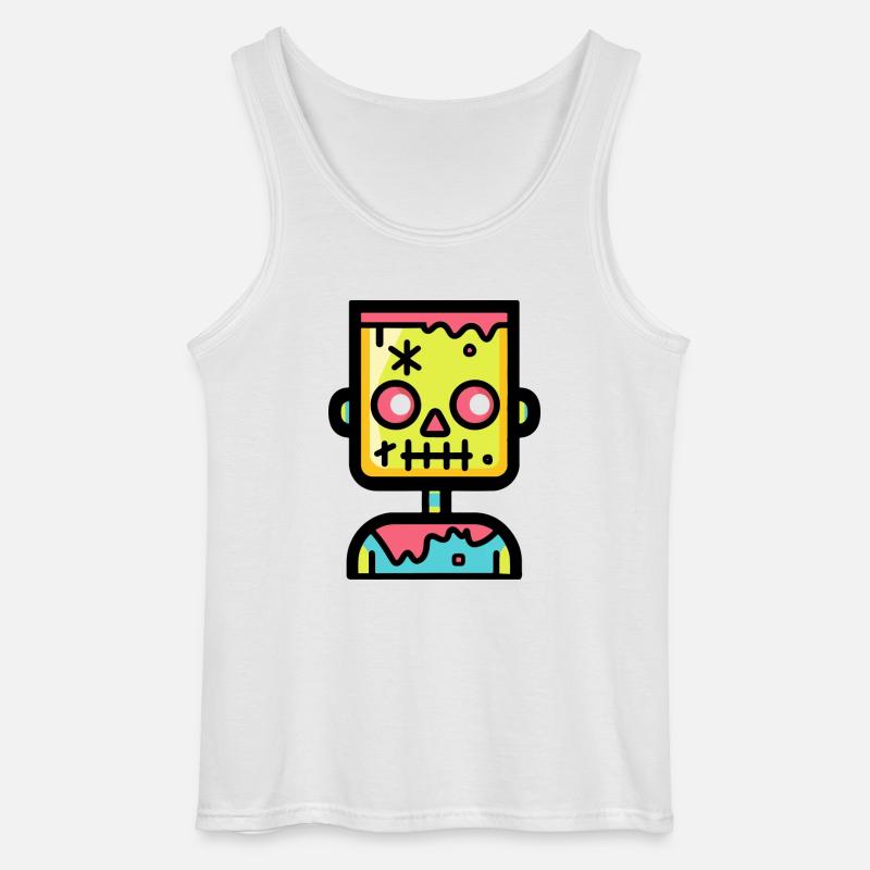 Zombie Halloween Comic - Gildan Men’s Tank Top - white