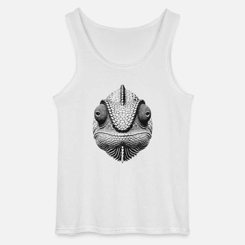 Chamäleon - Gildan Männer Tank Top - Weiß