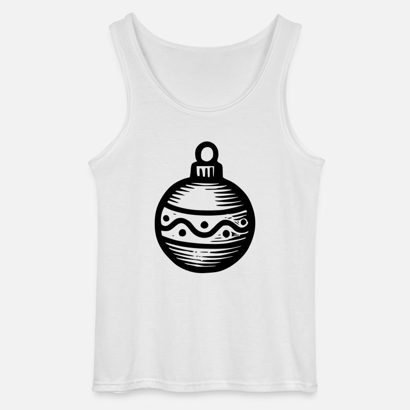 Weihnachtskugel - Gildan Männer Tank Top - Weiß