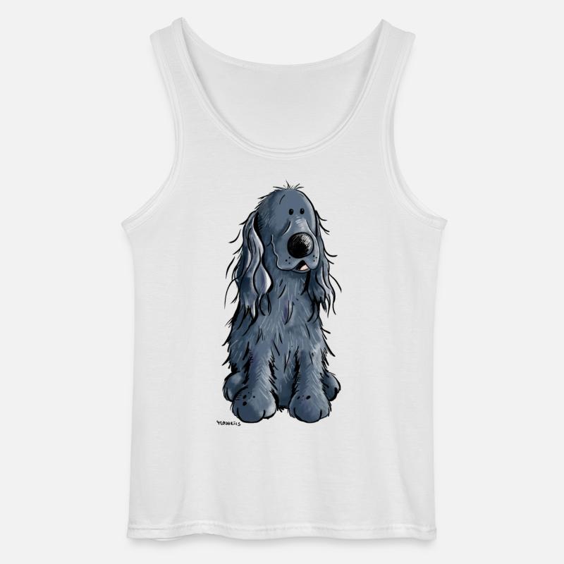 Süßer Cocker Spaniel - Gildan Männer Tank Top - Weiß