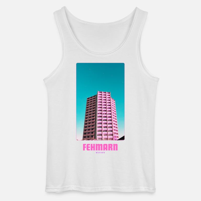 Fehmarn _ Ostsee  - Gildan Männer Tank Top - Weiß