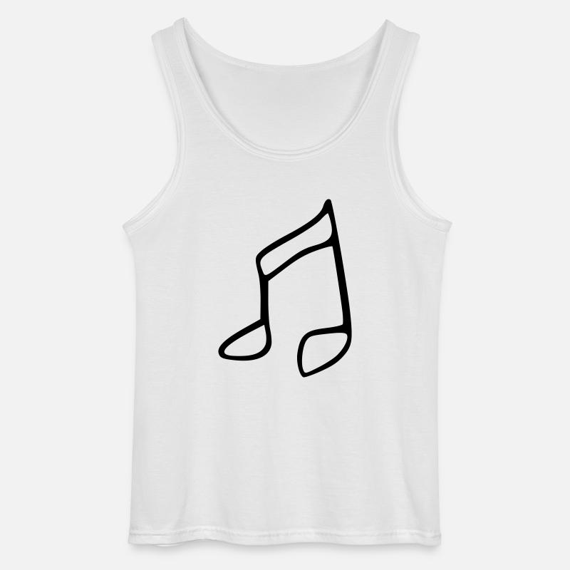 Note - Gildan Männer Tank Top - Weiß